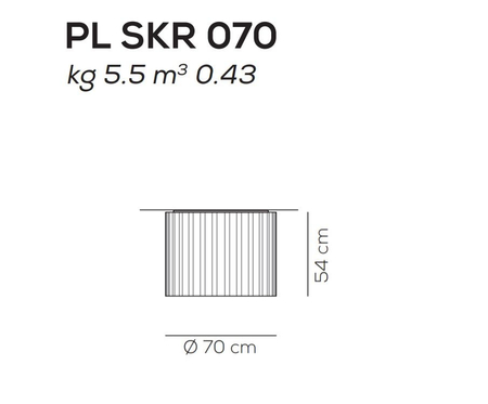 Plafon Axo Light Skirt 70 Limonkowy