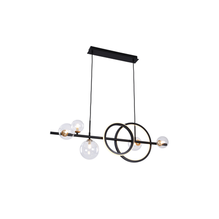 Lampa wisząca Zuma Line MD2448-7B-3BGD TAREMI LAMPA WISZĄCA CZARNA-ZŁOTA/BLACK-GOLD