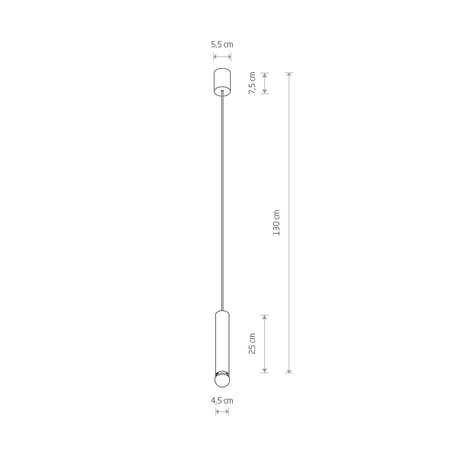 Lampa wisząca BATON Nowodvorski 7851 mosiądz