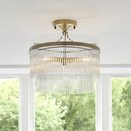 Lampa sufitowa Endon Lighting Marietta 112575 mosiądz