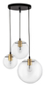 Lampa wisząca Luces Exclusivas UPATA LE41815 czarny/złoty