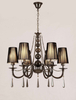 Żyrandol Lumina Deco LDP 1200-6 (BK) Fabione W6