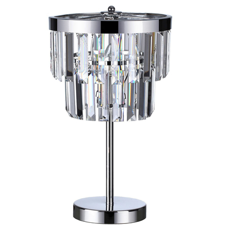 Lampa stołowa Vetro 1xE14 transparentna/srebrna LP-2910/1T