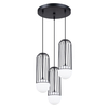 Sollux Lighting Lampa wisząca BRINA 3P czarna SL.1336