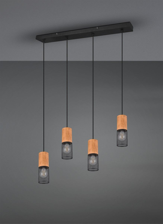 Lampa wisząca Trio 304300432 czarny
