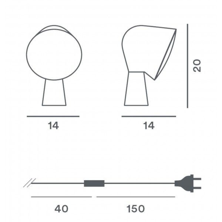 Lampa stołowa Foscarini 200001-10 Binic