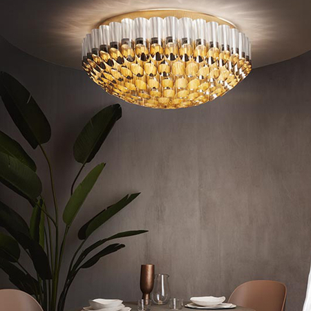 Lampa sufitowa Slamp ODEON - GOLD 65 ODECM00GLD00000NMTEU złoty