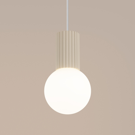 Sollux Lighting Lampa wisząca HALO 1 beżowa SL.1719