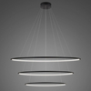 Lampa wisząca Ledowe Okręgi No.3 100cm 4k czarna Dali