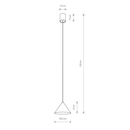Lampa wisząca ZENITH S Nowodvorski 7996 czarny/mosiądz