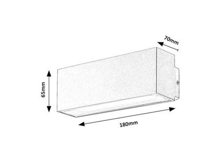 Kinkiet zewnętrzny Rabalux Mataro 77076 biały