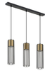 Sigma 33455 FOBIA 3 lampa wisząca prosty czarny/złoty