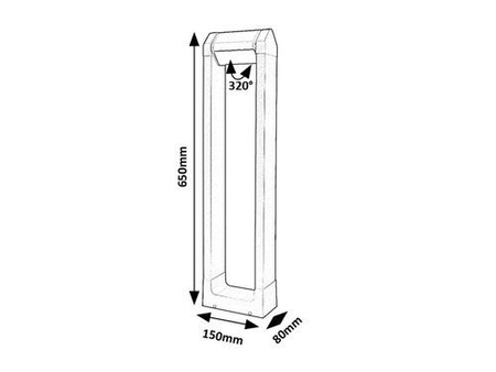 Lampa zewnętrzna Rabalux Medna 77104 antracyt