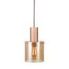 Lampa wisząca Italux Javier MD17076-1A Brąz antyczny, czarny