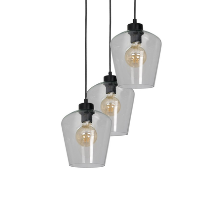 Milagro Lampa wisząca SANTIAGO CLEAR 3xE27 MLP6611 CZARNY