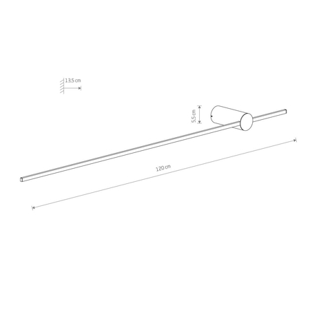 Kinkiet SABER LED L Nowodvorski 10854 czarny