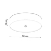 Sollux Lighting Plafon SKALA 50 czarny SL.0762