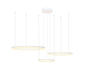 Lampa wisząca HALO PENDANT 80+60+40 CCT WH + REMOTE CONTROL Azzardo AZ4971 biały