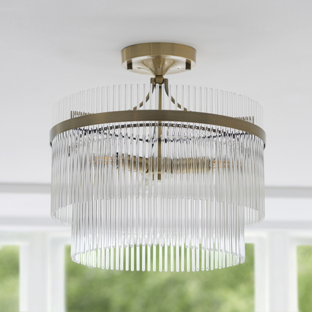 Lampa sufitowa Endon Lighting Marietta 112575 mosiądz