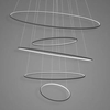 Lampa wisząca Ledowe Okręgi No.5 180cm 4k czarna