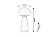 Lampa stołowa Rabalux Ishtar 76007 czarny matowy