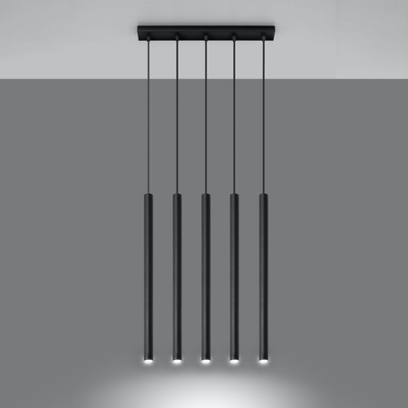 Sollux Lighting Lampa wisząca PASTELO 5L beton SL.1274