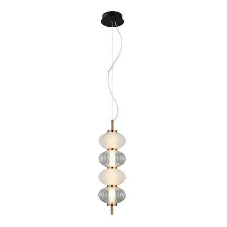Lampa wisząca Italux PND-84938-4V-BK Czarny, biały, przezroczysty