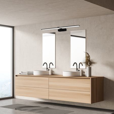 Milagro Kinkiet SPLASH BLACK 60cm 12W LED ML5616 CZARNY