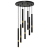 Milagro Lampa wisząca MONZA BLACK/GOLD 7xG9 8W MLP6385 CZARNY / ZŁOTY