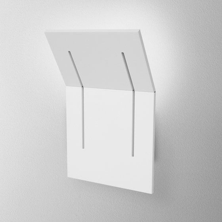 Kinkiet AQForm Camber Square Rift LED Wall Biały Struktura