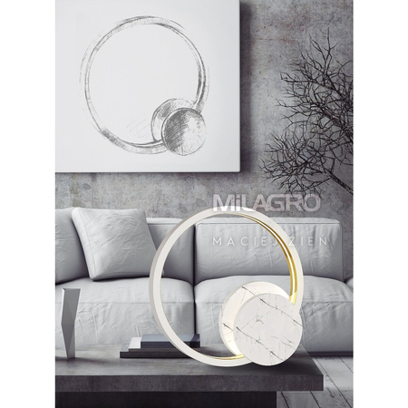 Milagro Lampa Stojąca CASSIOPEIA 8,5W LED MZ5041 Biel / Złoto