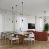 Sollux Lighting Lampa biurkowa HALO ochra czerwona SL.1731