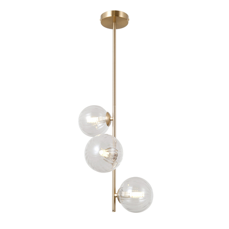 Lampa wisząca Italux Toledo PND-40717-3-HBR Złoty