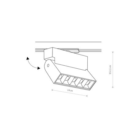 Reflektor PROFILE FOCUS LED Nowodvorski 7620 biały