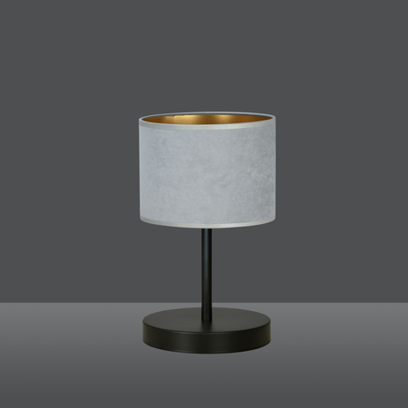 Lampa stołowa HILDE LN1 BL GRAY Emibig 1050/LN1 czarny/chrom