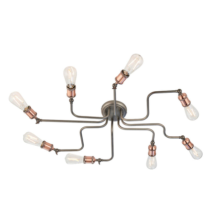 Lampa sufitowa Endon Lighting Hal 81610 miedziany