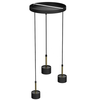 Milagro Lampa wisząca ARENA BLACK/GOLD 3xGX53 MLP7762 CZARNY / ZŁOTY