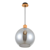 Lampa wisząca Italux Potan PND-67497-WO-SG Drewniany, czarny