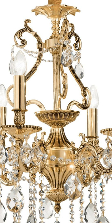 Żyrandol Glamour złoty Ideal Lux 060507 Gioconda SP6 Oro