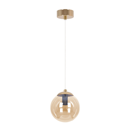 Lampa wisząca Kaja GRAND K-5410 złoty, bursztynowy