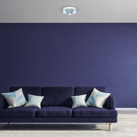 Milagro Lampa sufitowa Dixie 3xGX53 Niebieski / Biały MLP7551 NIEBIESKI / BIAŁY