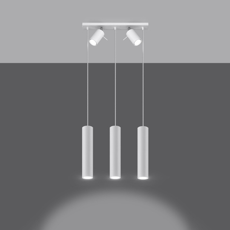 Sollux Lighting Lampa wisząca RING 3 biały SL.1098