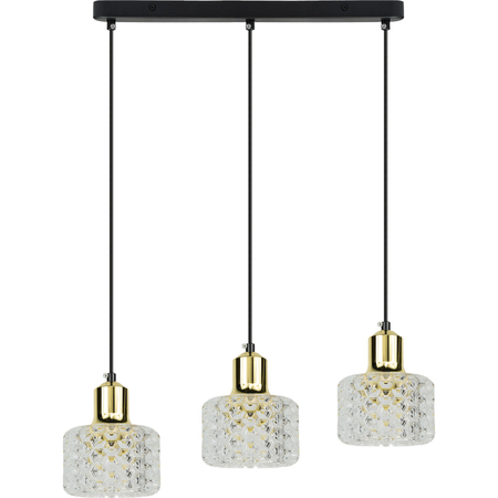 Milagro Lampa wisząca LUMI 3xG9 ML9748 CZARNY + ZŁOTY
