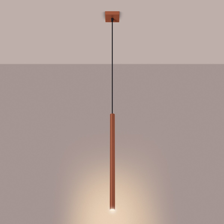 Sollux Lighting Lampa wisząca PASTELO 1 ochra czerwona SL.1524