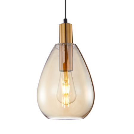 Lampa wisząca Italux PND-27812-3-BRO-AMB Mosiądz