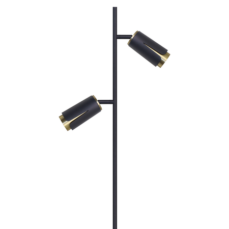 Milagro FLOWER BLACK GOLD LAMPA PODŁOGOWA 2xGU10 ML0269 CZARNY + ZŁOTY