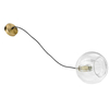 Lampa wisząca Arette 1xE27 złota/transparentna LP-133/1P