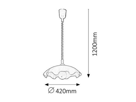 Lampa wisząca Rabalux Smerlato 4675 biały