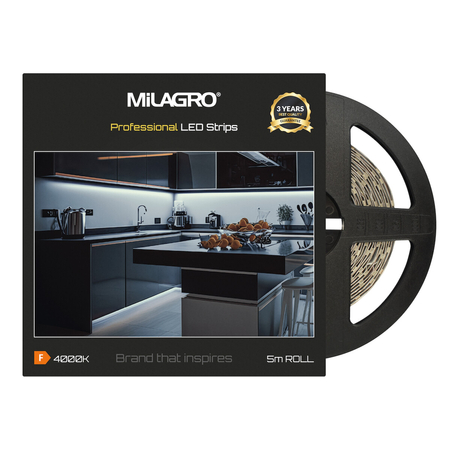 Milagro Taśma Led Premium 120/m 4000K IP20 5m ML4754
