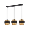 Lampa wisząca Italux PND-27467-3-BK-GD Złoty, czarny